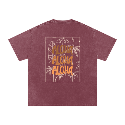 T-shirt oversize effet snow-washed - Aloha