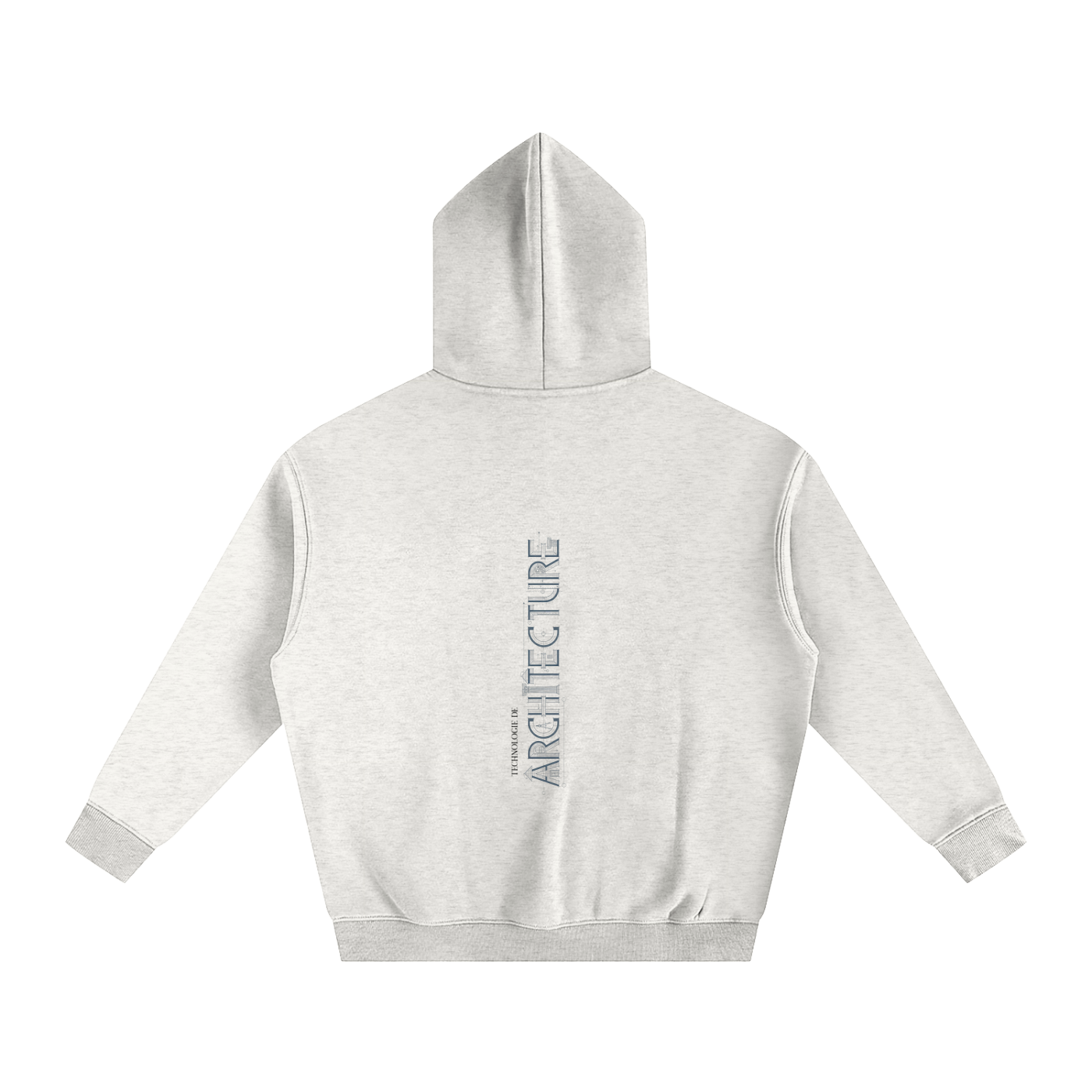 Hoodie oversize en molleton - Architecture - modèle 3