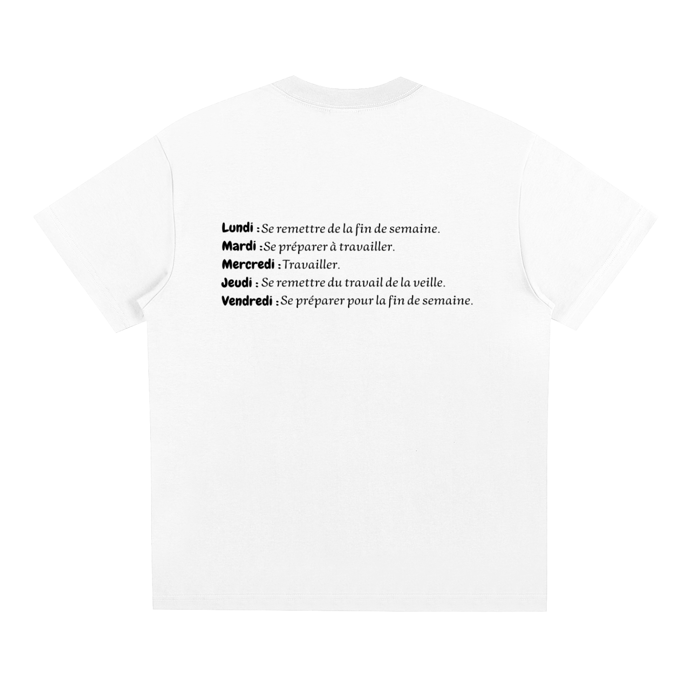 T-shirt unisexe à séchage rapide - Semaine