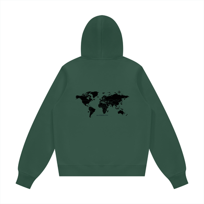 Unisex Fleece Regular Shoulder Hoodie - Monde