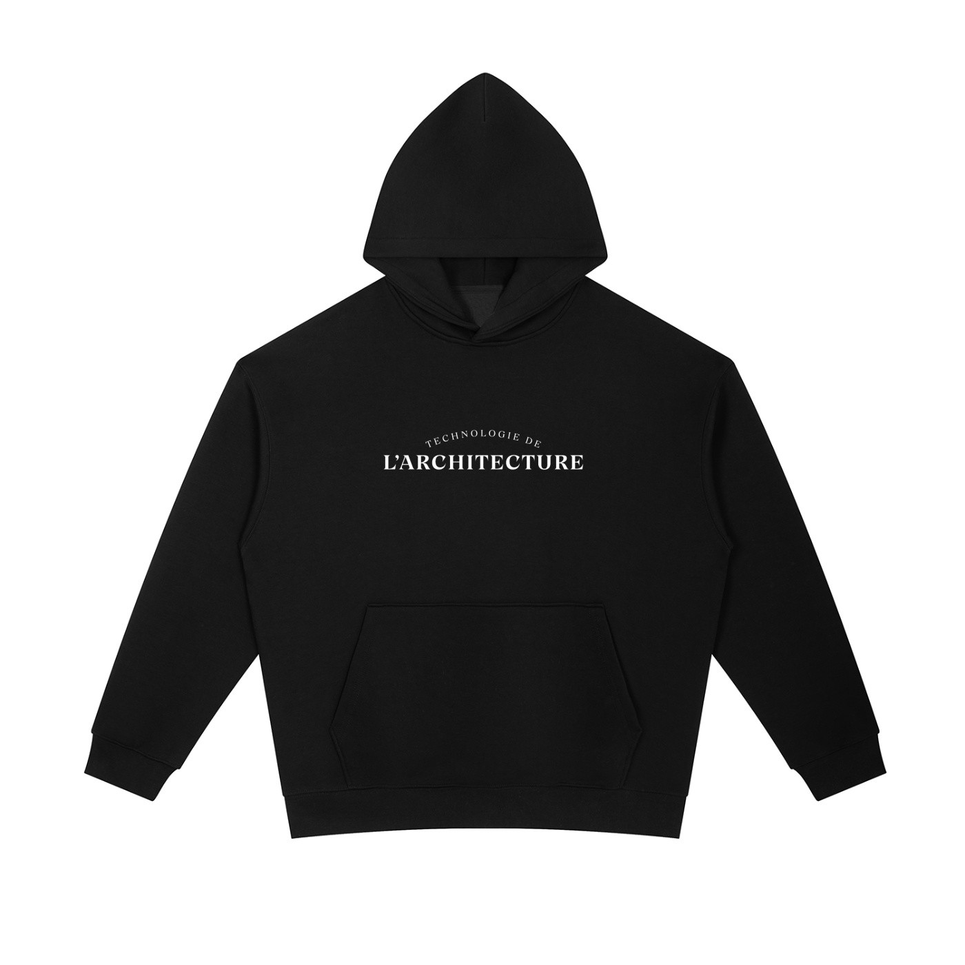 Hoodie essentiel en coton épais - Architecture - modèle 1
