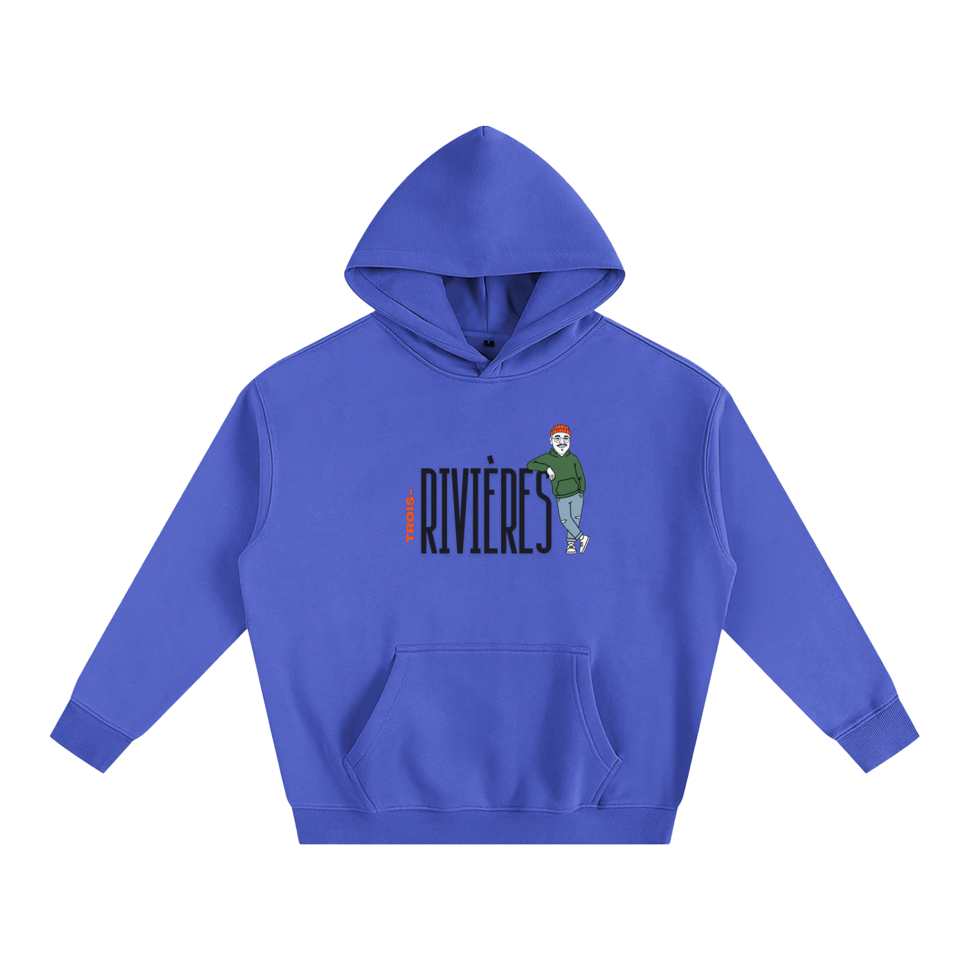 Hoodie oversize en molleton - Sam-à-TR - Collab