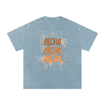T-shirt oversize effet snow-washed - Aloha