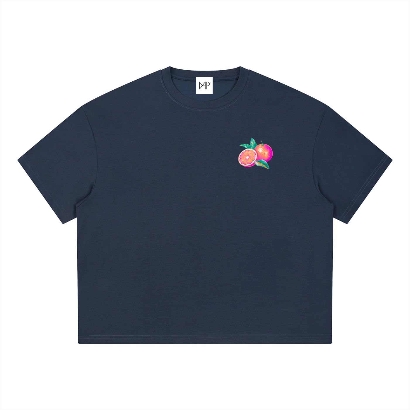 T-shirt boxy Coolmax - Orange coastline