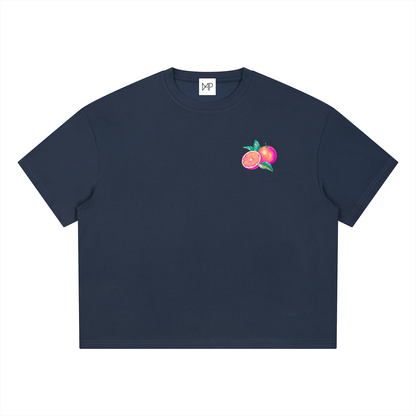 T-shirt boxy Coolmax - Orange coastline