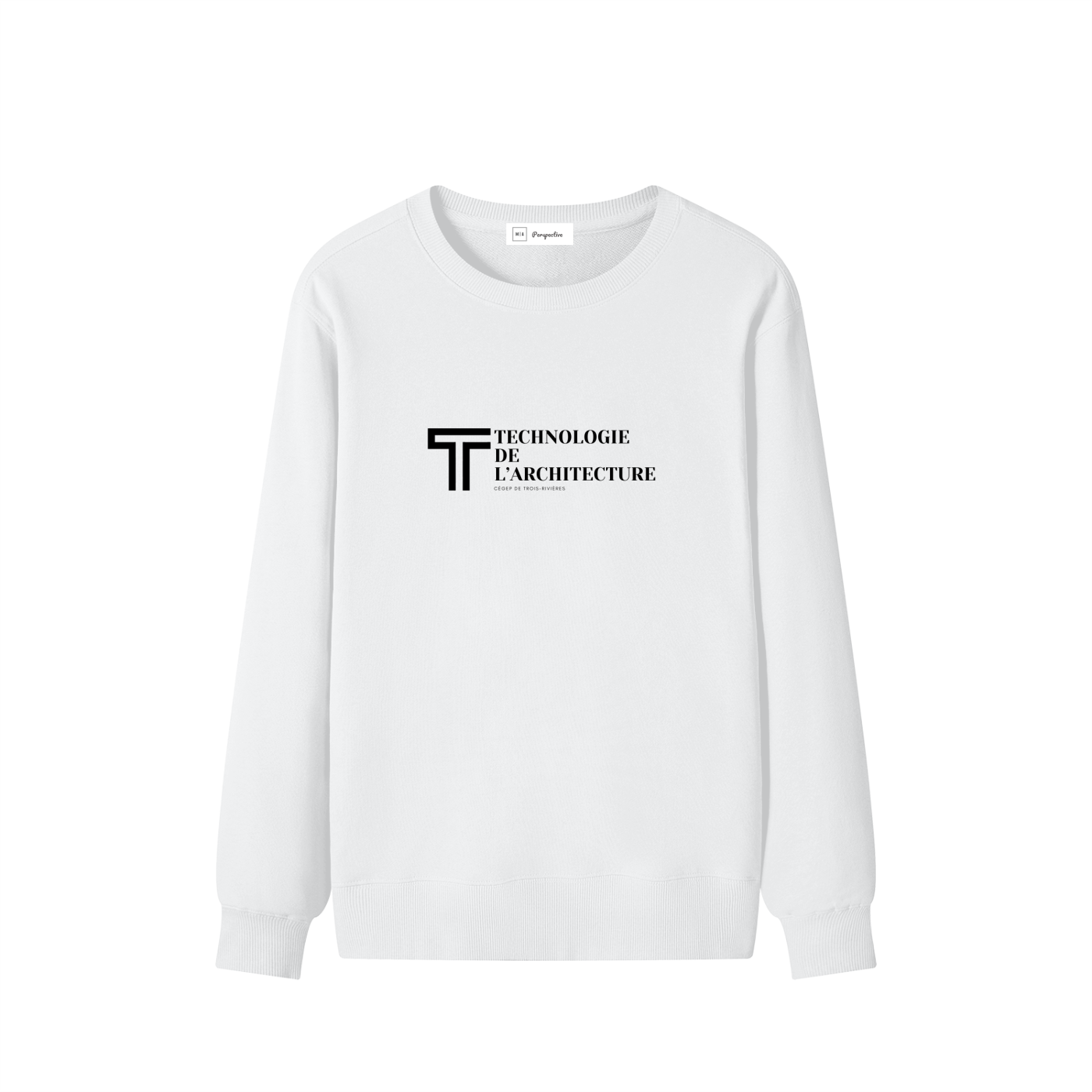 Chandail style Sweat-shirt unisexe en coton - Architecture - Modèle 4