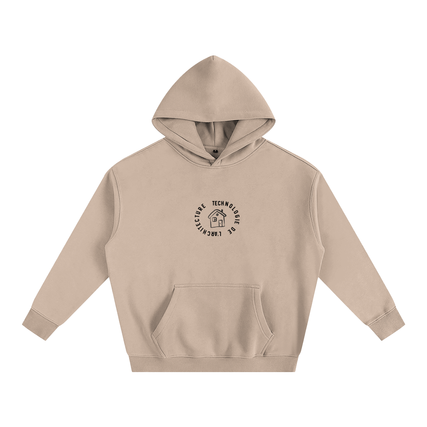 Hoodie oversize en molleton - Architecture - modèle 2