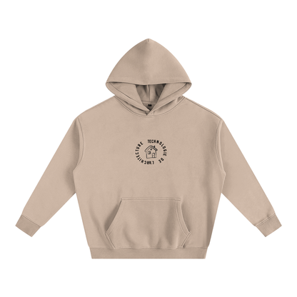 Hoodie oversize en molleton - Architecture - modèle 2