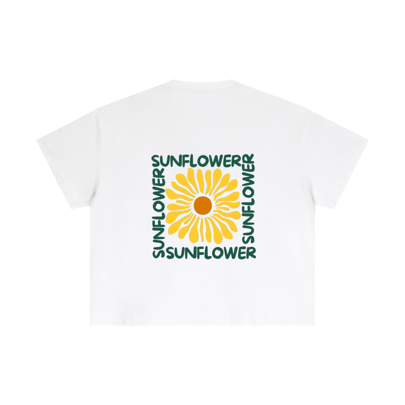 Essential Cotton Boxy T-Shirt - Sunflower