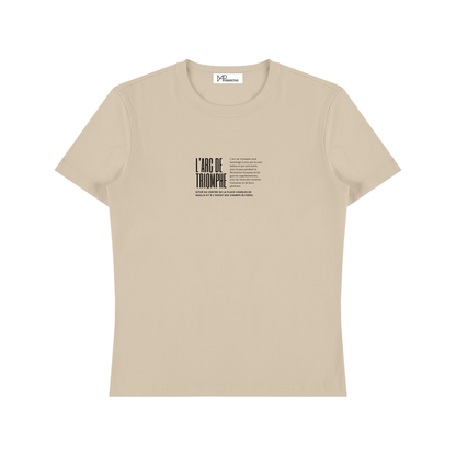 Unisex Heavyweight Cotton T-Shirt - Arc de Triomphe