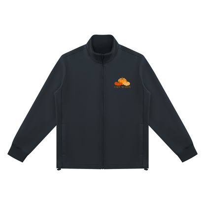 Unisex Stand Collar Jacket - Cozy season