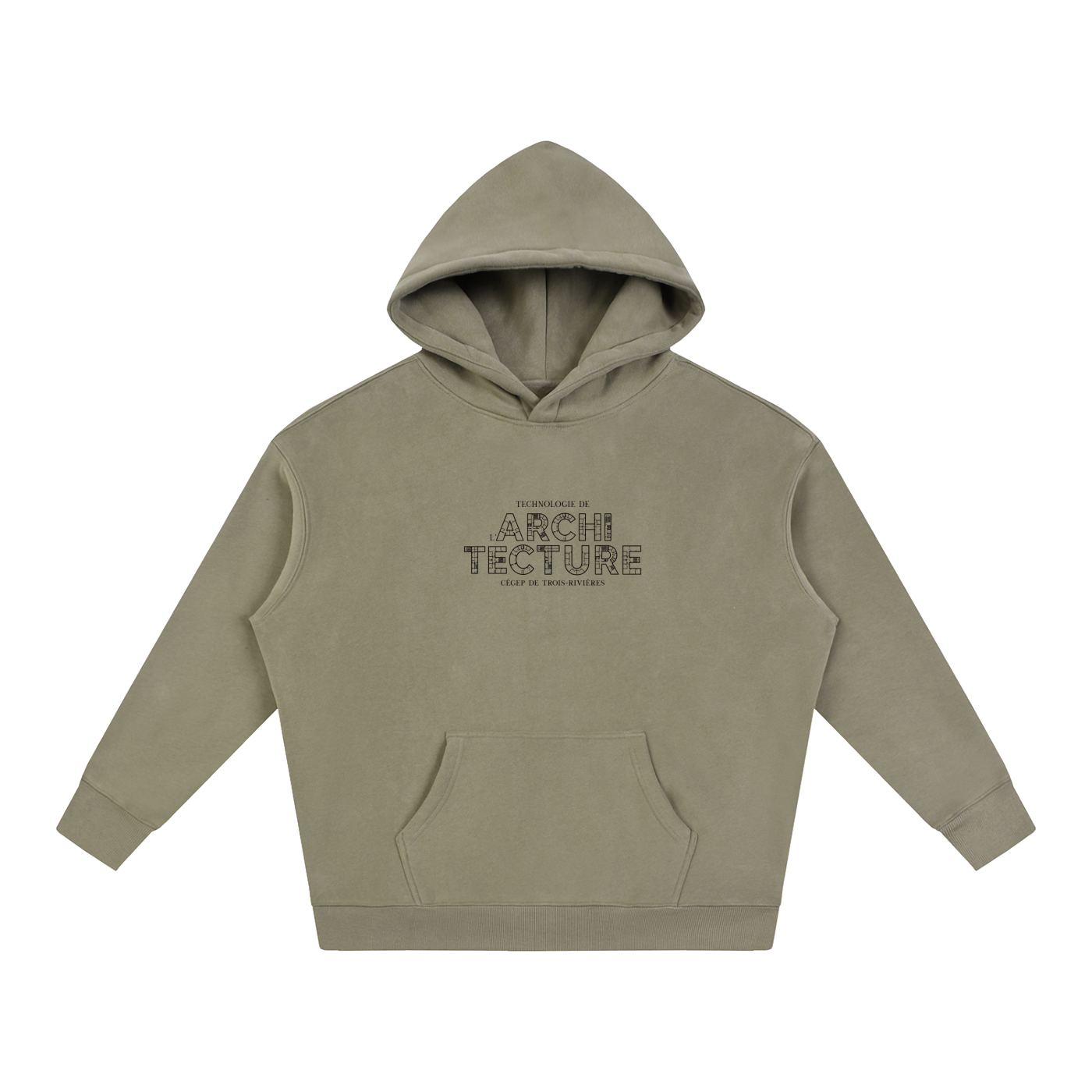 Oversize Fleeced Hoodie - MODÈLE_05