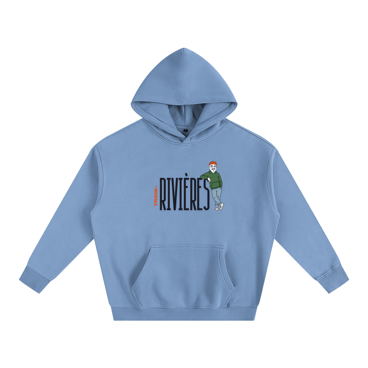 Hoodie oversize en molleton - Sam-à-TR - Collab