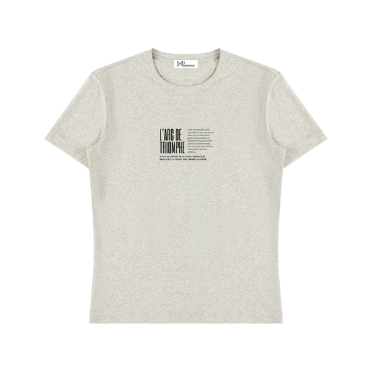 Unisex Heavyweight Cotton T-Shirt - Arc de Triomphe