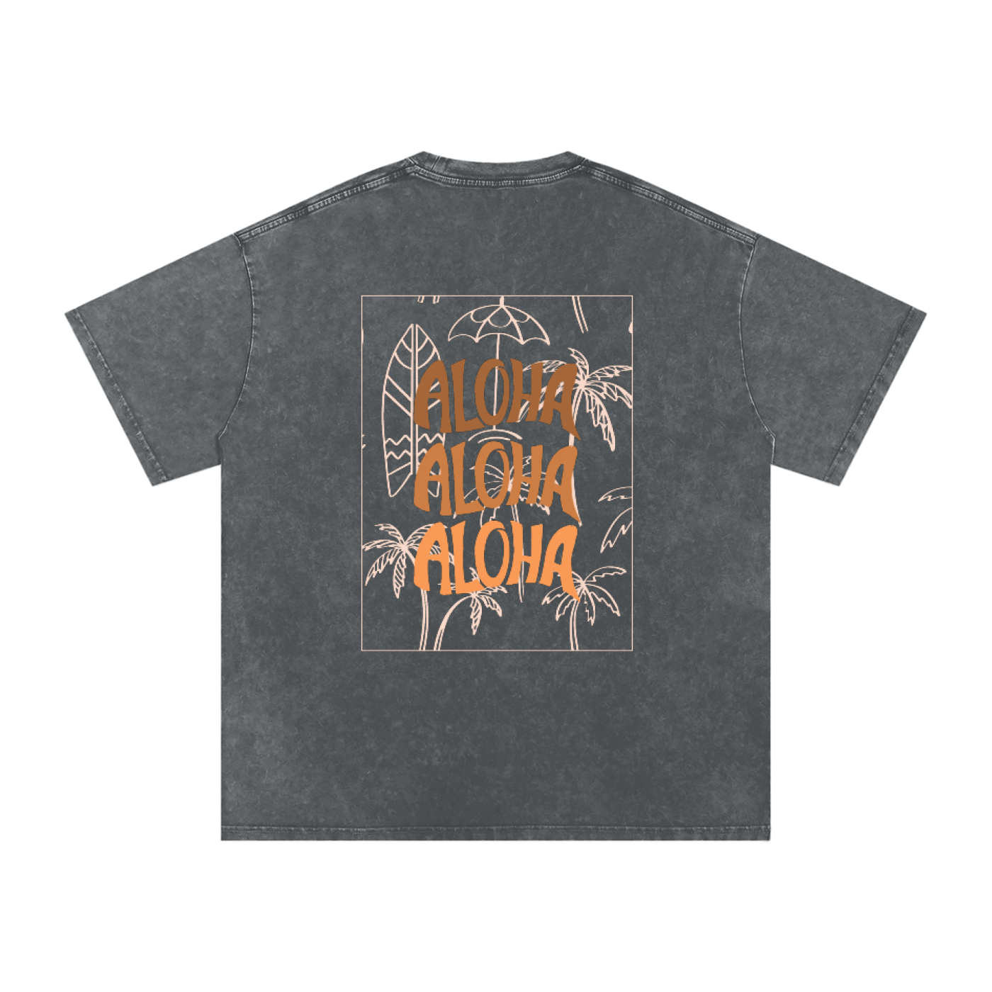 T-shirt oversize effet snow-washed - Aloha