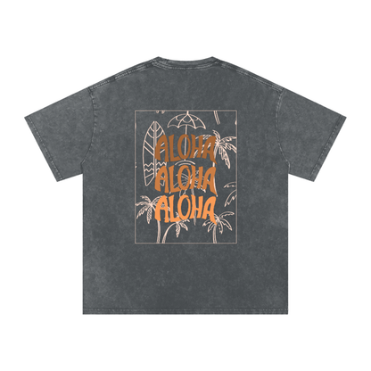 T-shirt oversize effet snow-washed - Aloha