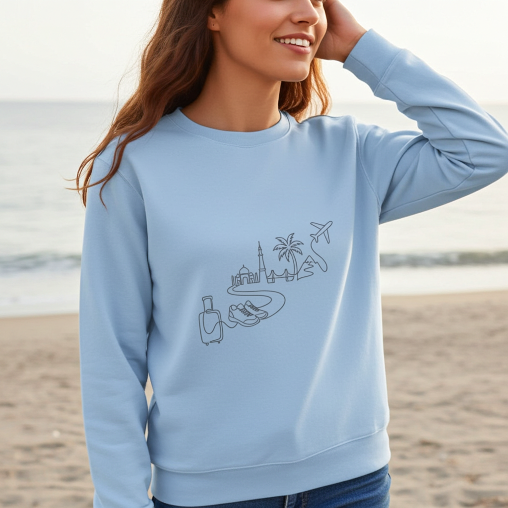 Crewneck essentiel Heavyweight - Voyage