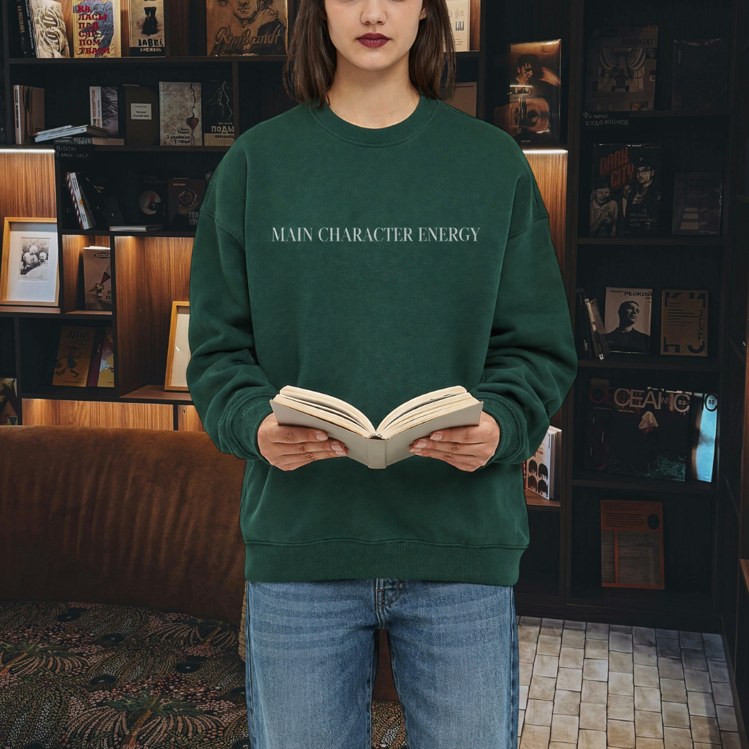 Fleece sweatshirt - Main character energy