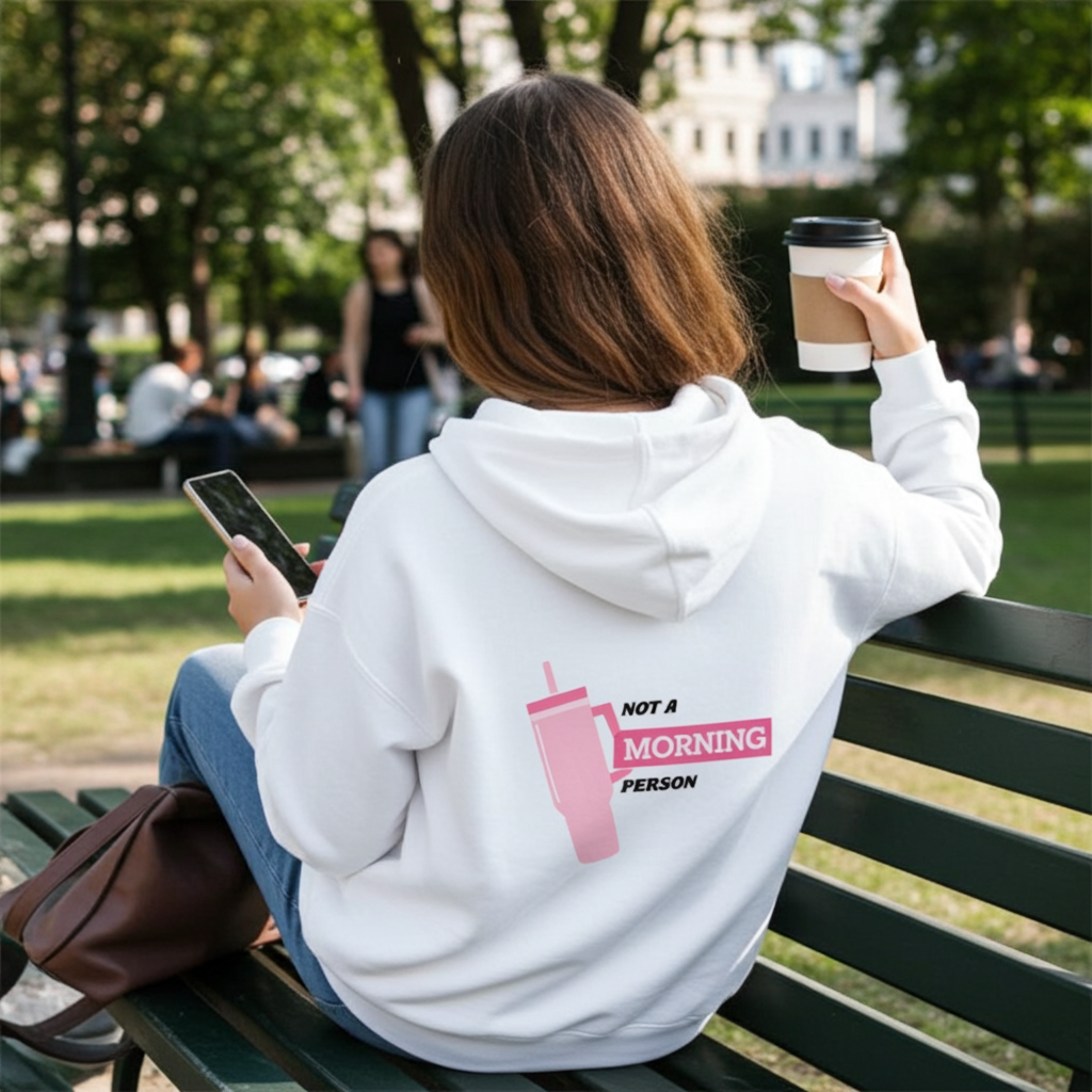 Hoodie essentiel Heavyweight - Not a Morning Person