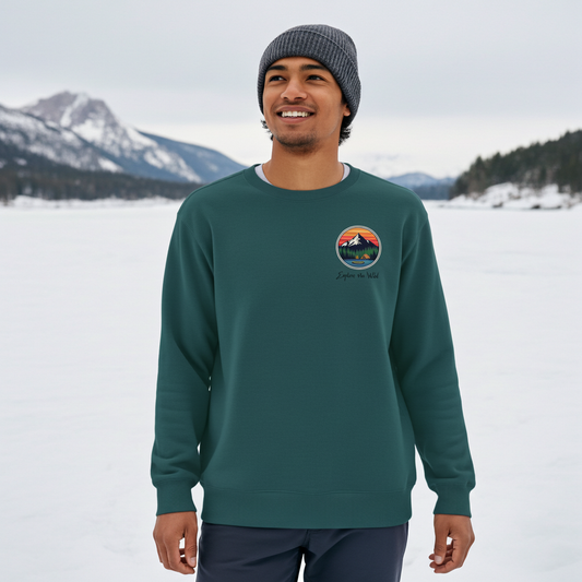 Sweat classique unisexe en coton - Explore the wild