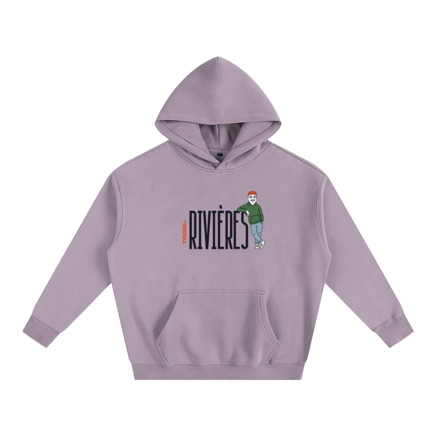 Hoodie oversize en molleton - Sam-à-TR - Collab