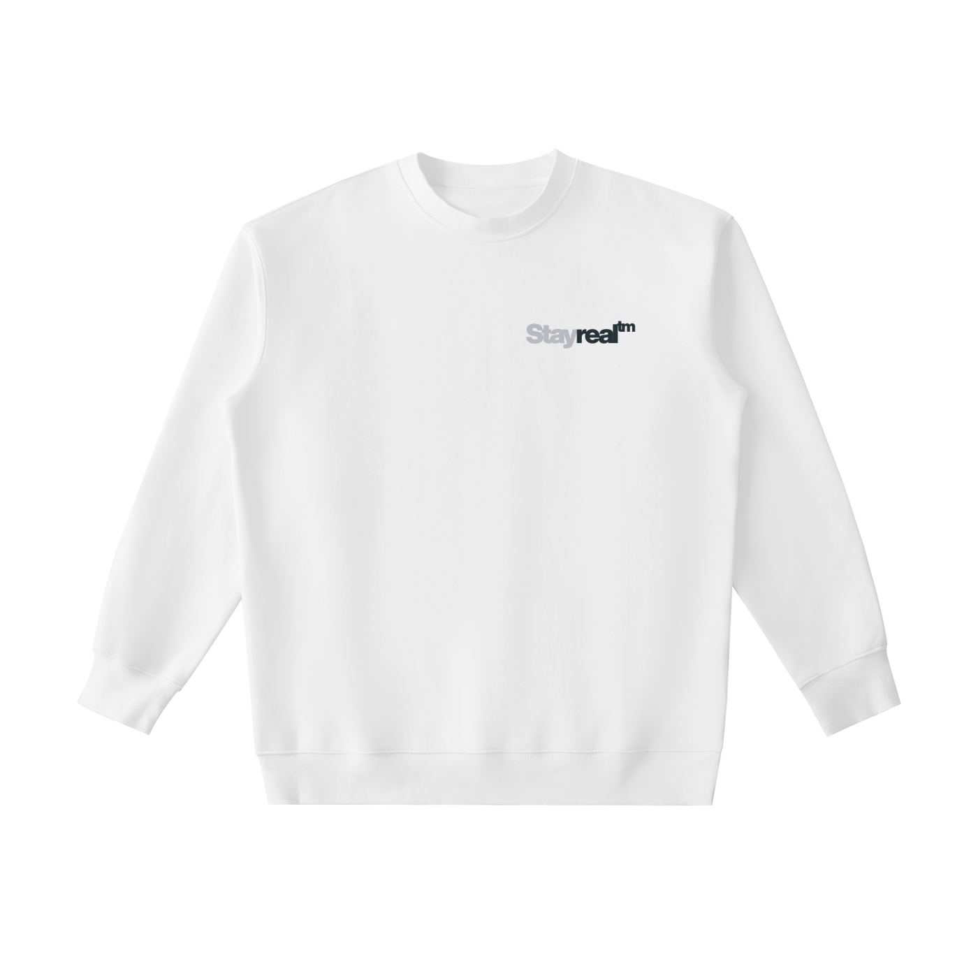 Sweat-shirt essentiel épais à col rond - stay real