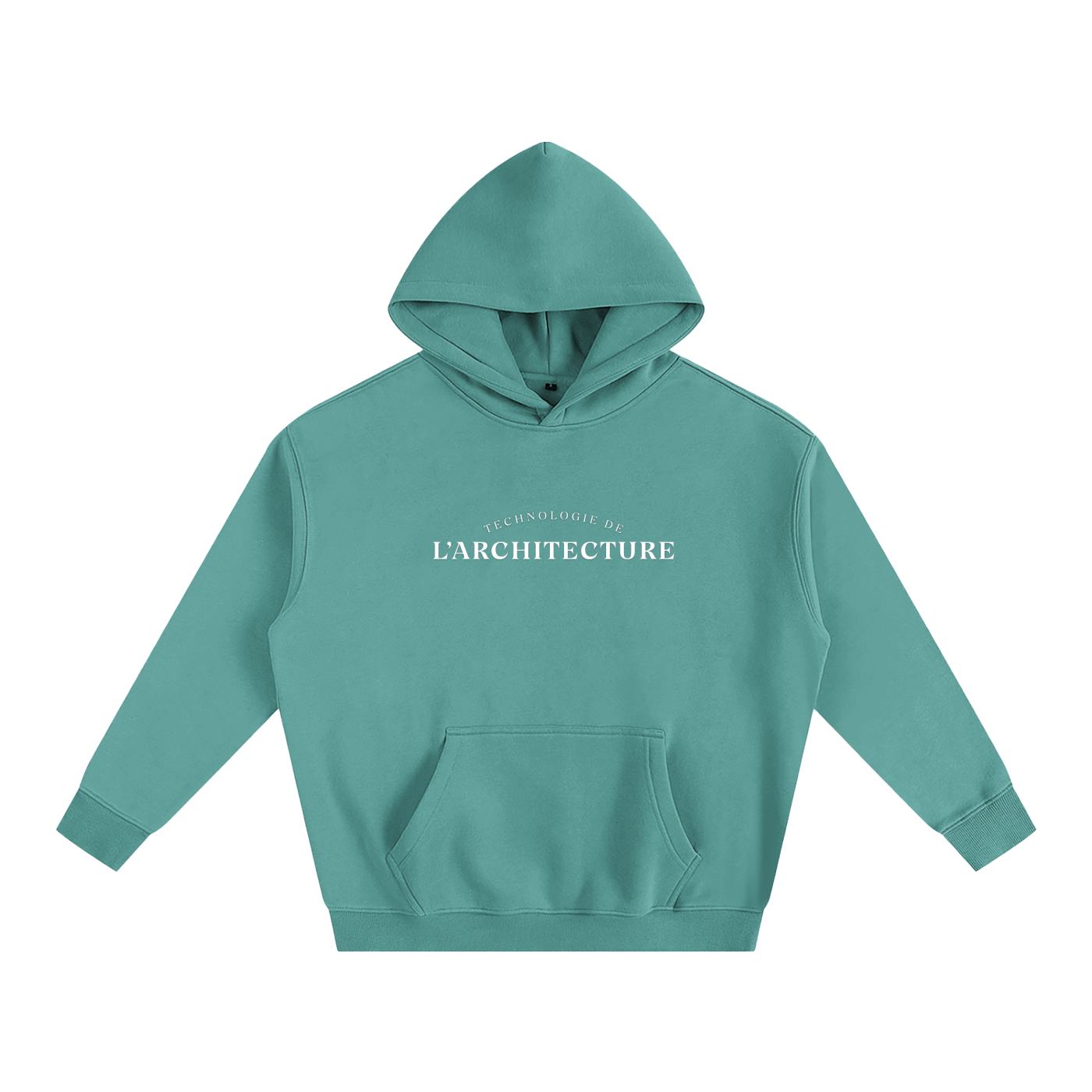 Hoodie oversize en molleton - Architecture - modèle 1