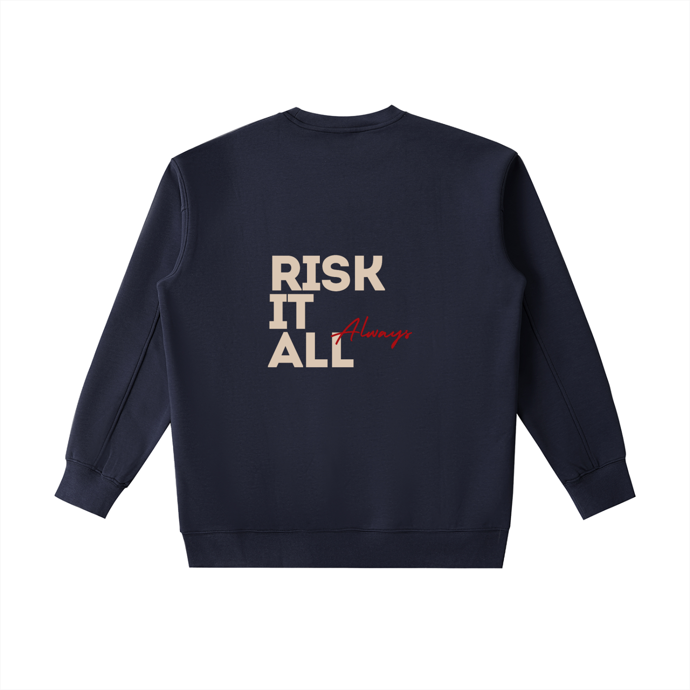 Sweat-shirt essentiel épais à col rond - Risk it all always