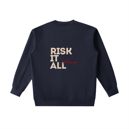 Sweat-shirt essentiel épais à col rond - Risk it all always