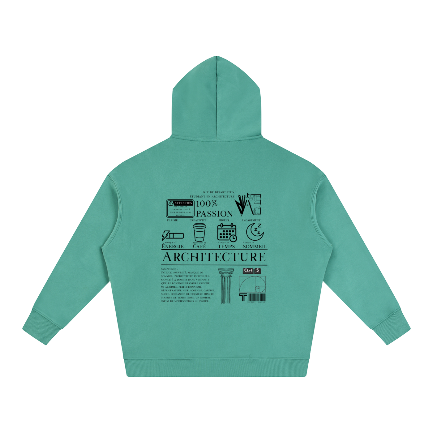 Oversize Fleeced Hoodie - MODÈLE_04