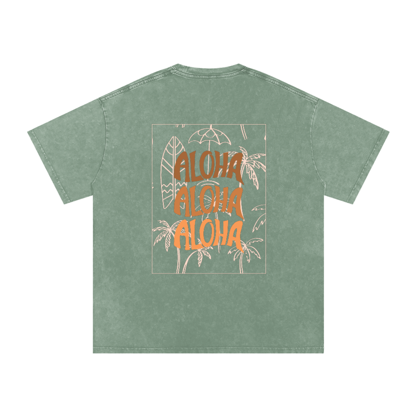 T-shirt oversize effet snow-washed - Aloha