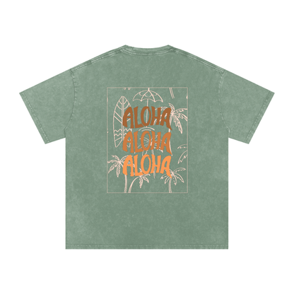 T-shirt oversize effet snow-washed - Aloha