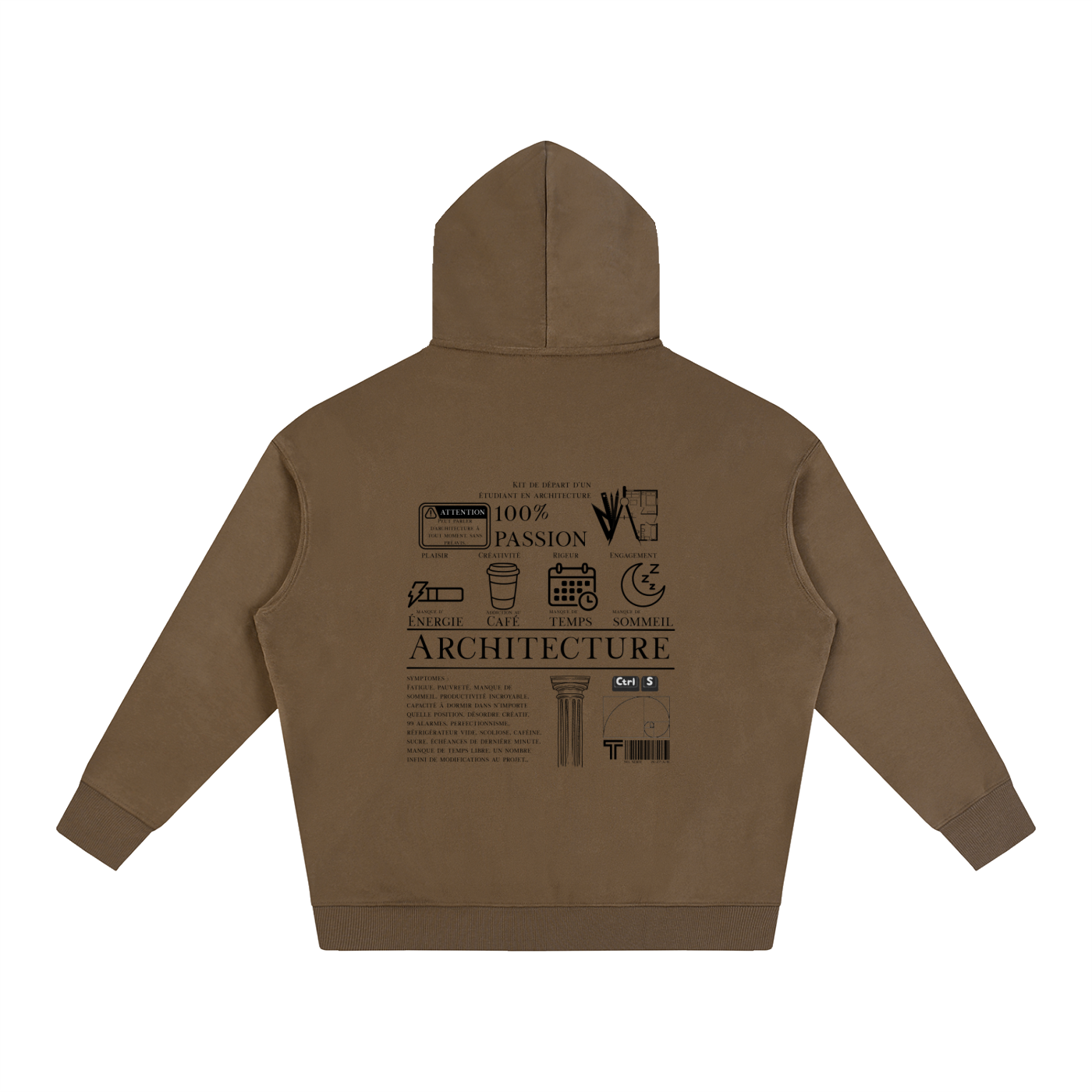 Oversize Fleeced Hoodie - MODÈLE_04