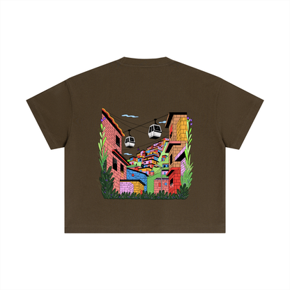 T-shirt essentiel en coton Boxy - Ville