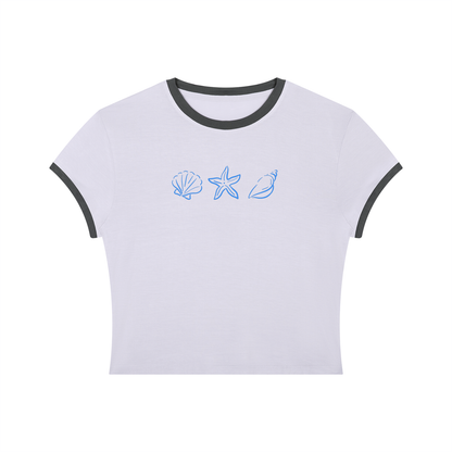 T-shirt ajusté pour femme - Coquillage