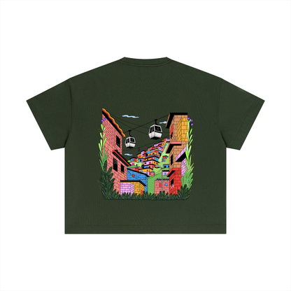 T-shirt essentiel en coton Boxy - Ville