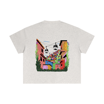 T-shirt essentiel en coton Boxy - Ville