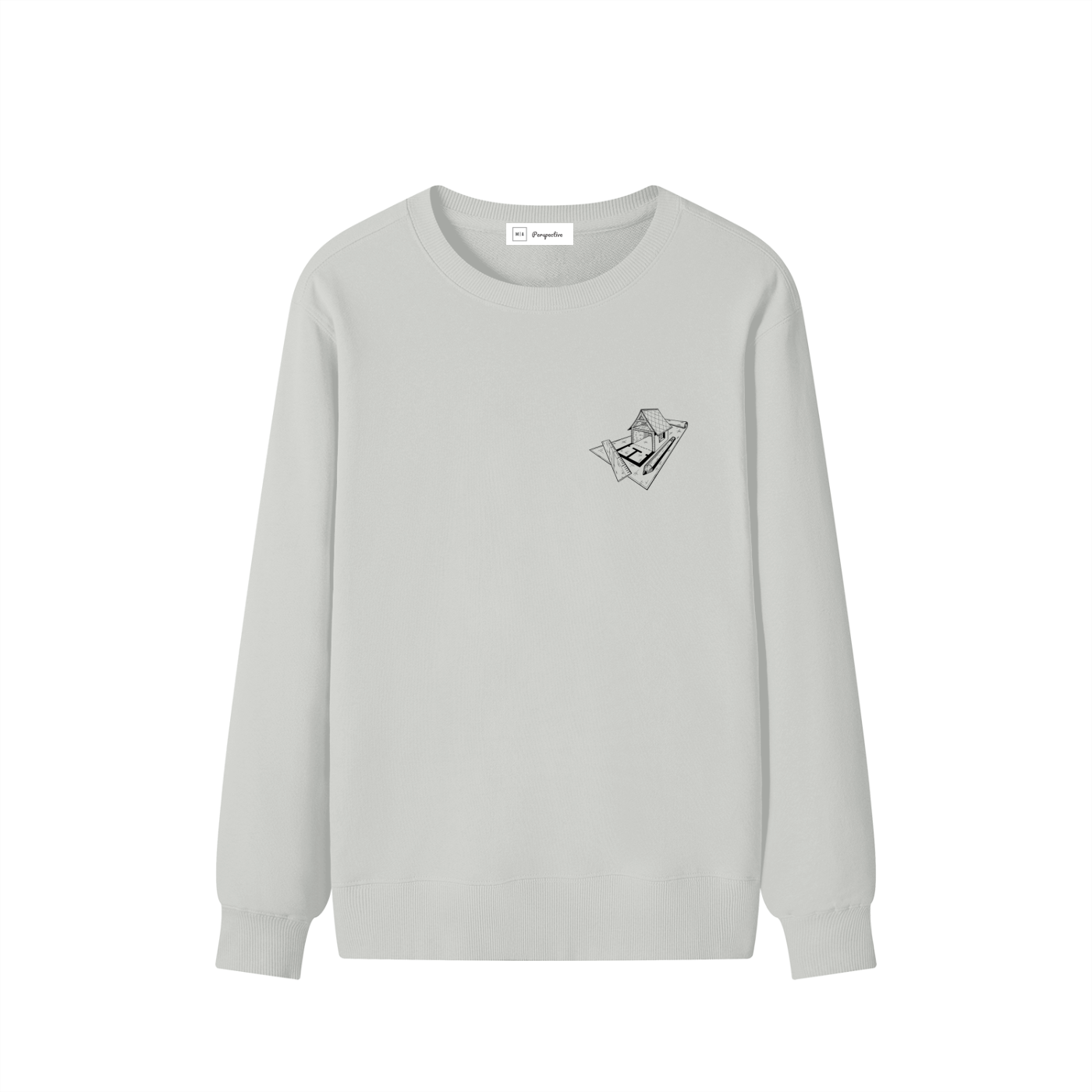 Chandail style Sweat-shirt unisexe en coton - Architecture - Modèle 3