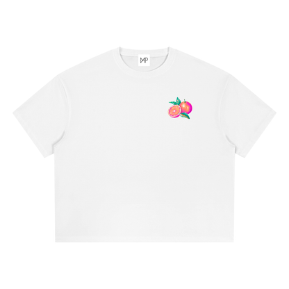 T-shirt boxy Coolmax - Orange coastline