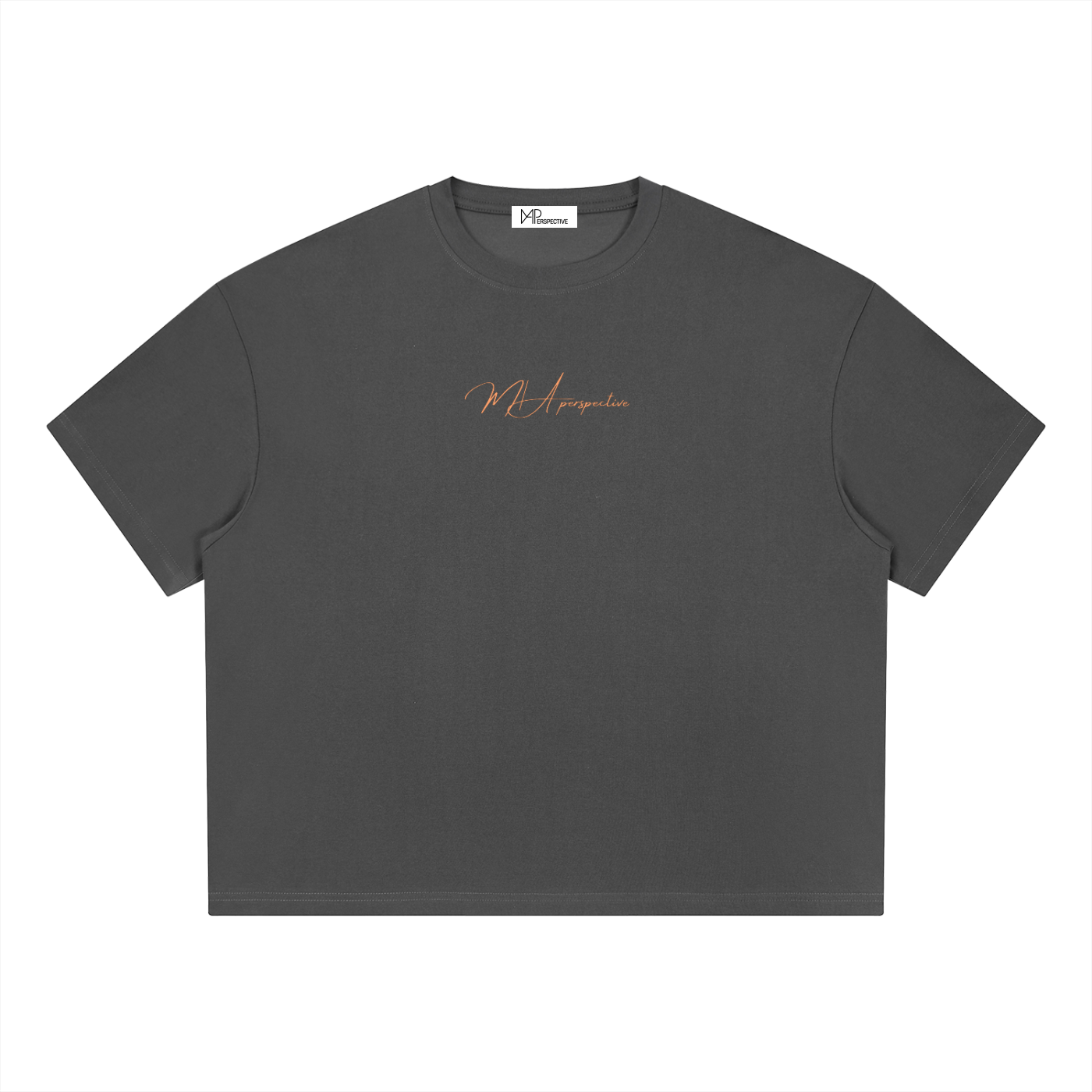 T-shirt boxy Coolmax - Orange coastline