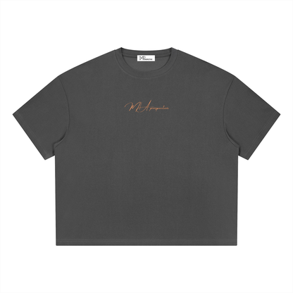T-shirt boxy Coolmax - Orange coastline