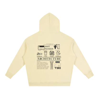 Oversize Fleeced Hoodie - MODÈLE_04