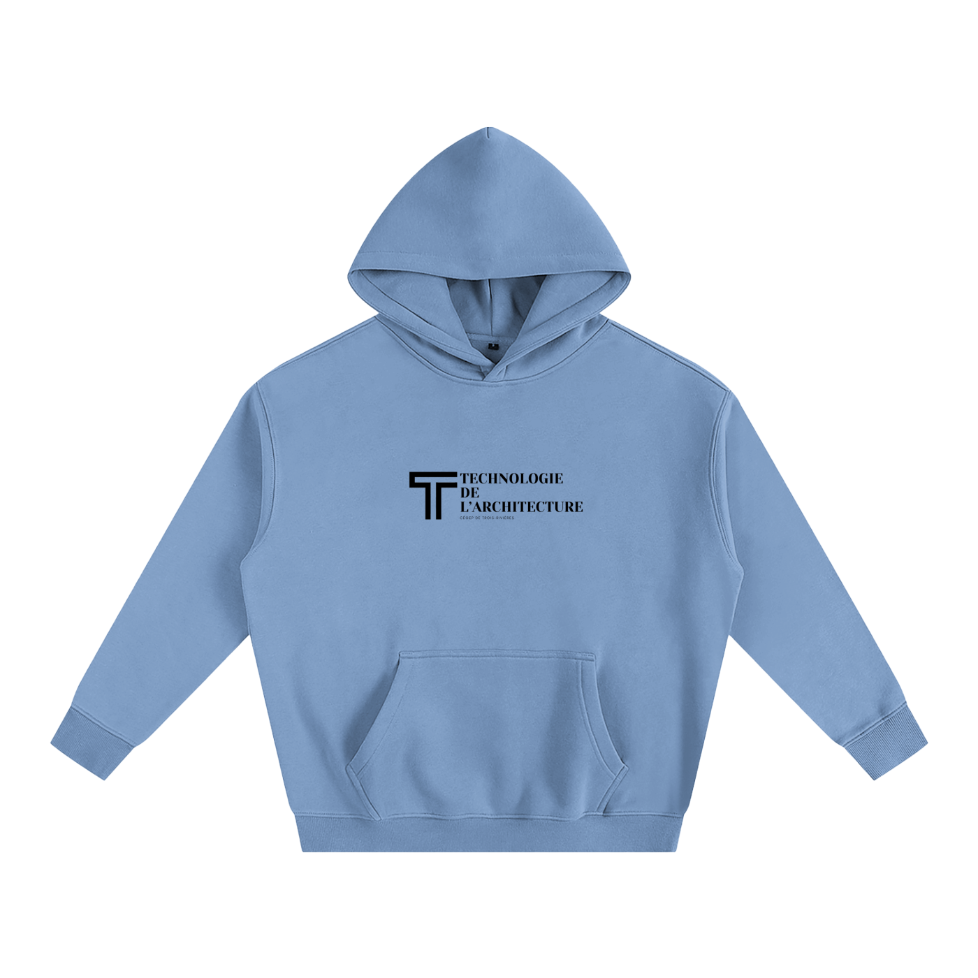 Hoodie oversize en molleton - Architecture - modèle 4