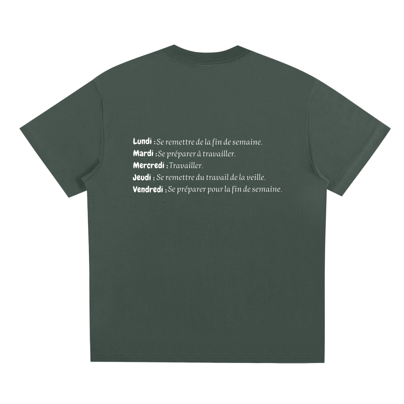 T-shirt unisexe à séchage rapide - semaine