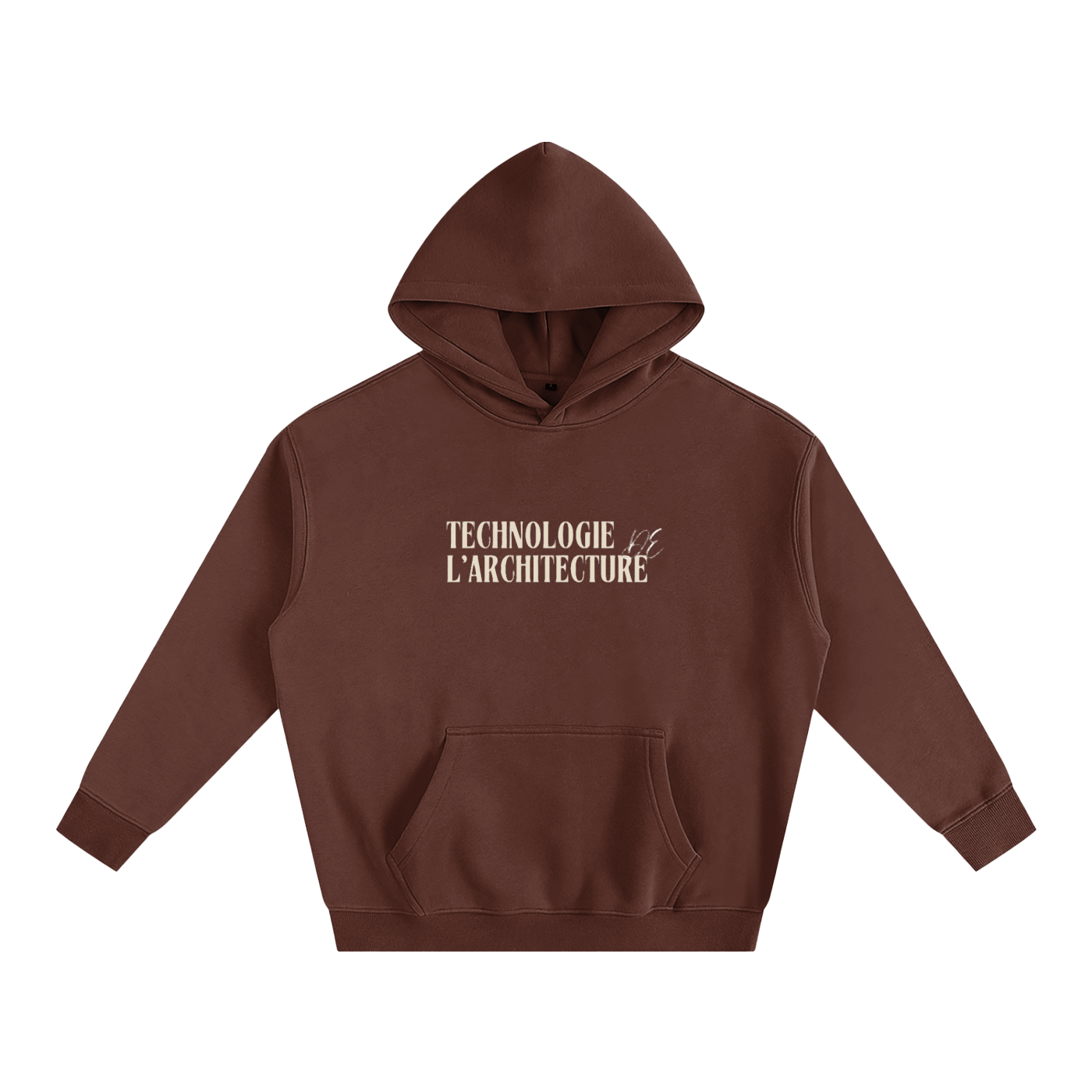 Hoodie oversize en molleton - Architecture - modèle 6