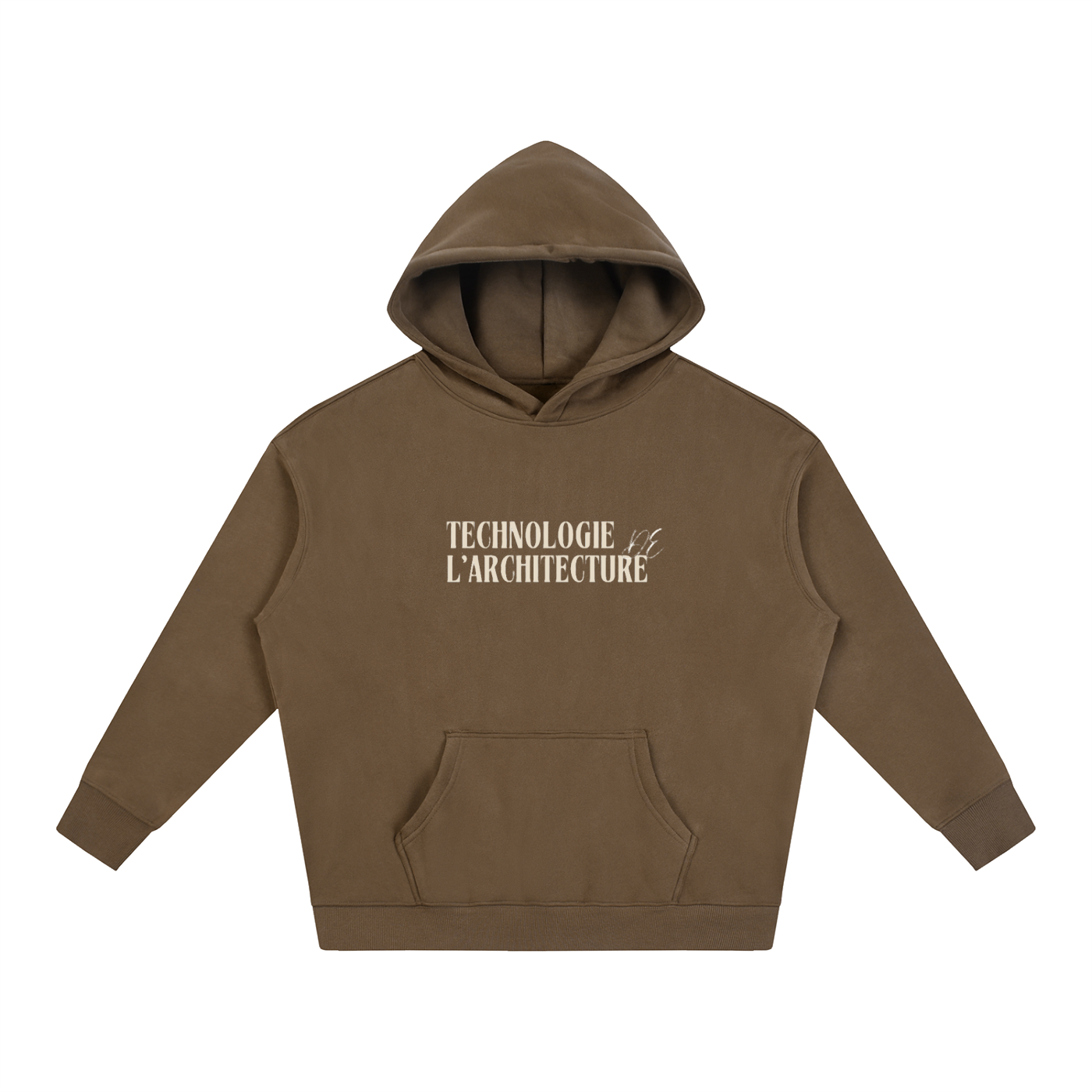 Oversize Fleeced Hoodie - MODÈLE_03