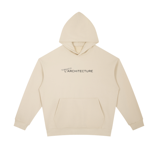 Hoodie essentiel en coton épais - Architecture - modèle 5