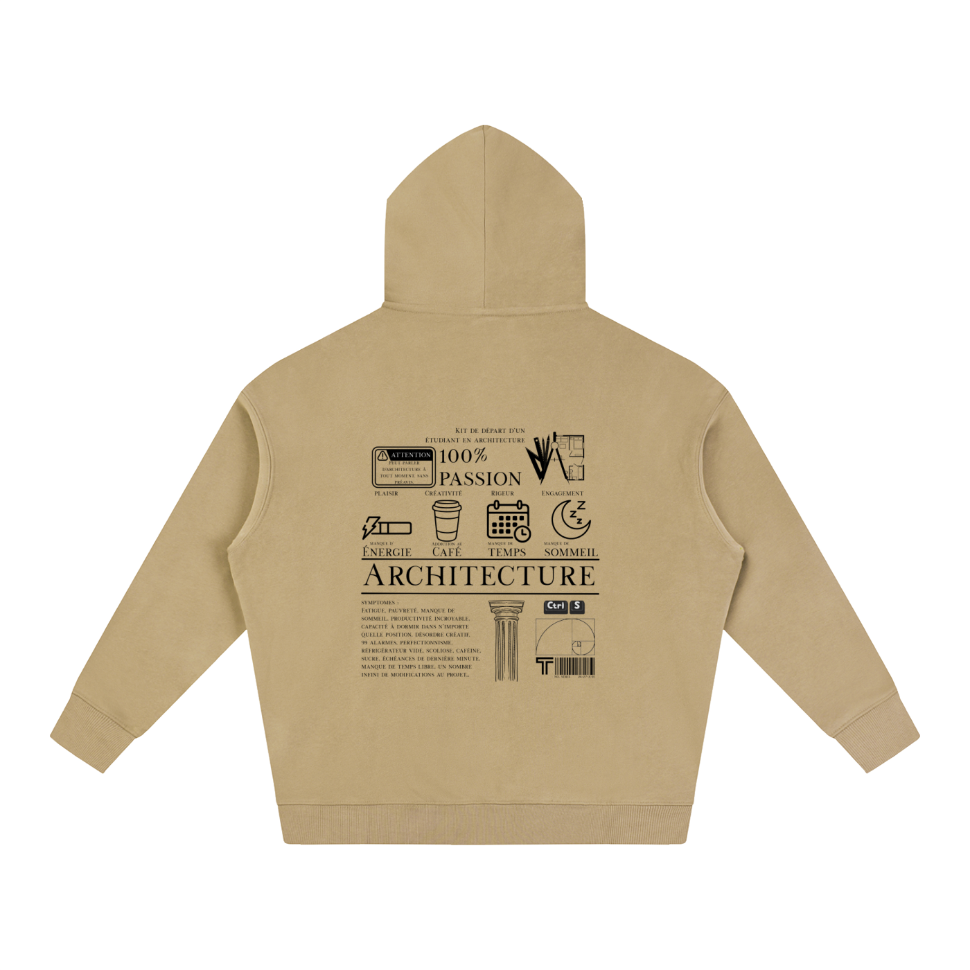 Oversize Fleeced Hoodie - MODÈLE_04