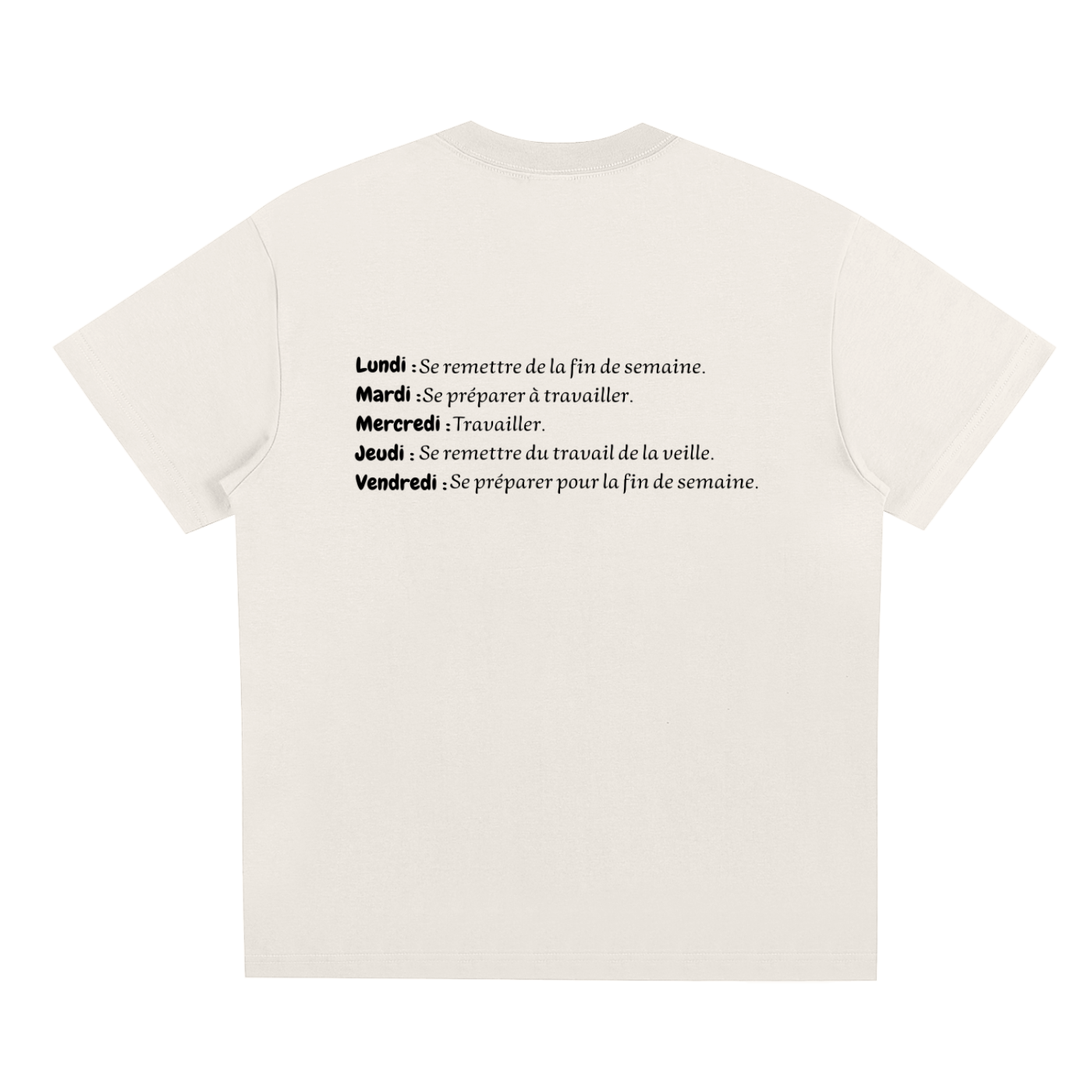 T-shirt unisexe à séchage rapide - Semaine