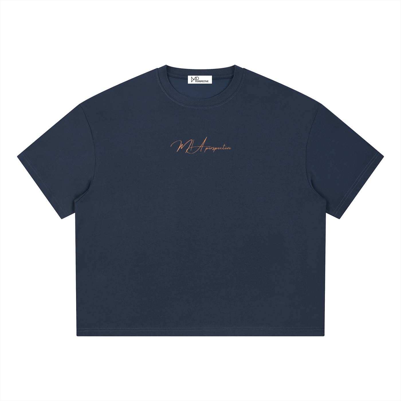 T-shirt boxy Coolmax - Orange coastline